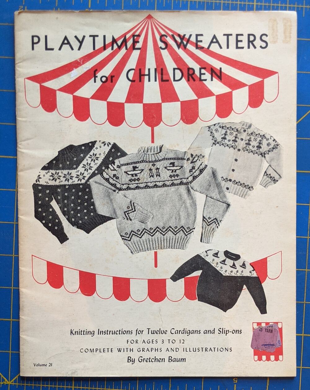 Playtime Sweaters for Children Vintage Knitting Pattern 1948